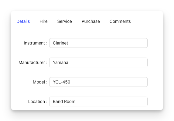 Instrument Management Dashboard